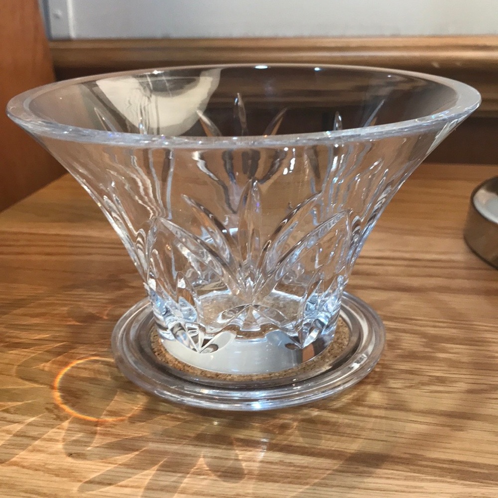 Small crystal candy dish